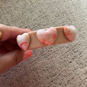 Sparklemuse Wide cuff tie dye puffy hearts